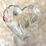 Heart-shaped glass empty pocket
