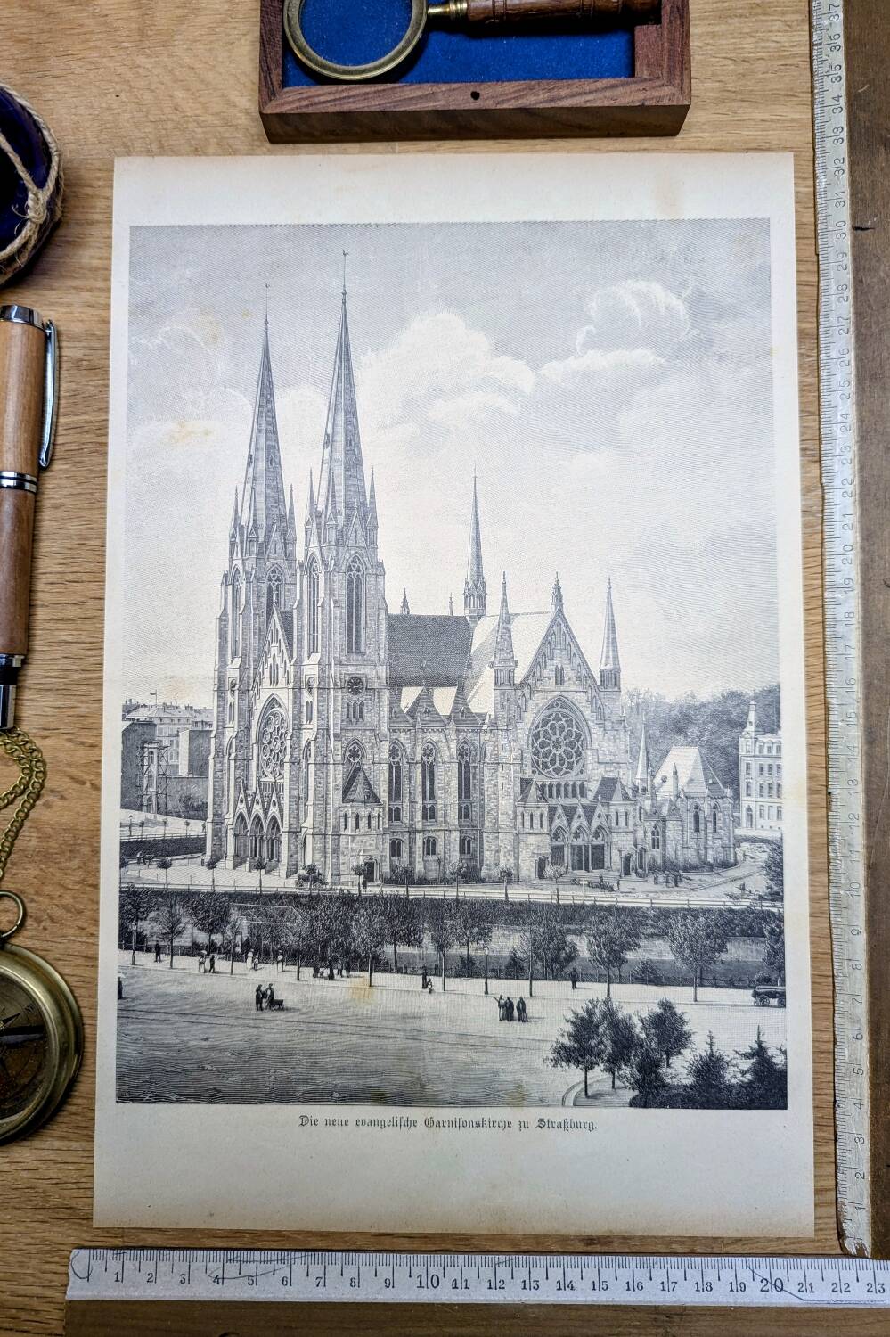 Saint Paul’s Church in Strasbourg, printed in 1897.