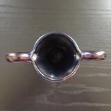 Iridescent black baroque vase