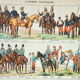 Engraving • Uniforms of the French armies 2 • Original and vintage poster from 1898