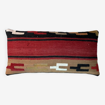 Housse de coussin Kilim turque vintage, 30 x 60 cm