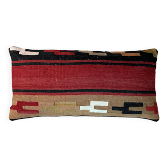 Vintage Turkish Kilim Cushion Cover , 30 x 60 cm