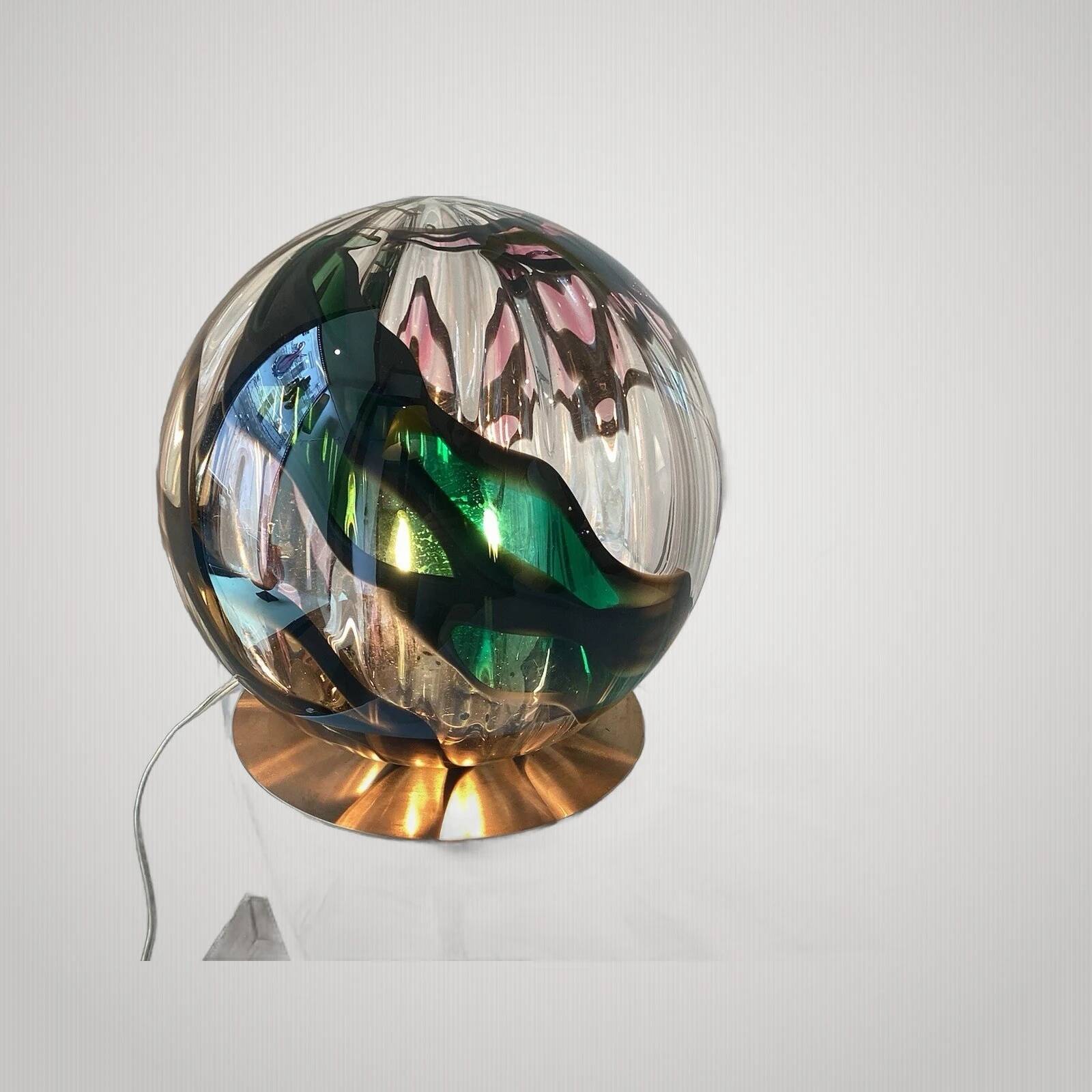 Murano table lamp Space Age 1970s Atr. Toni Zuccheri Veart mid