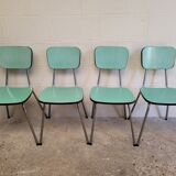 Chaises formica vert mint