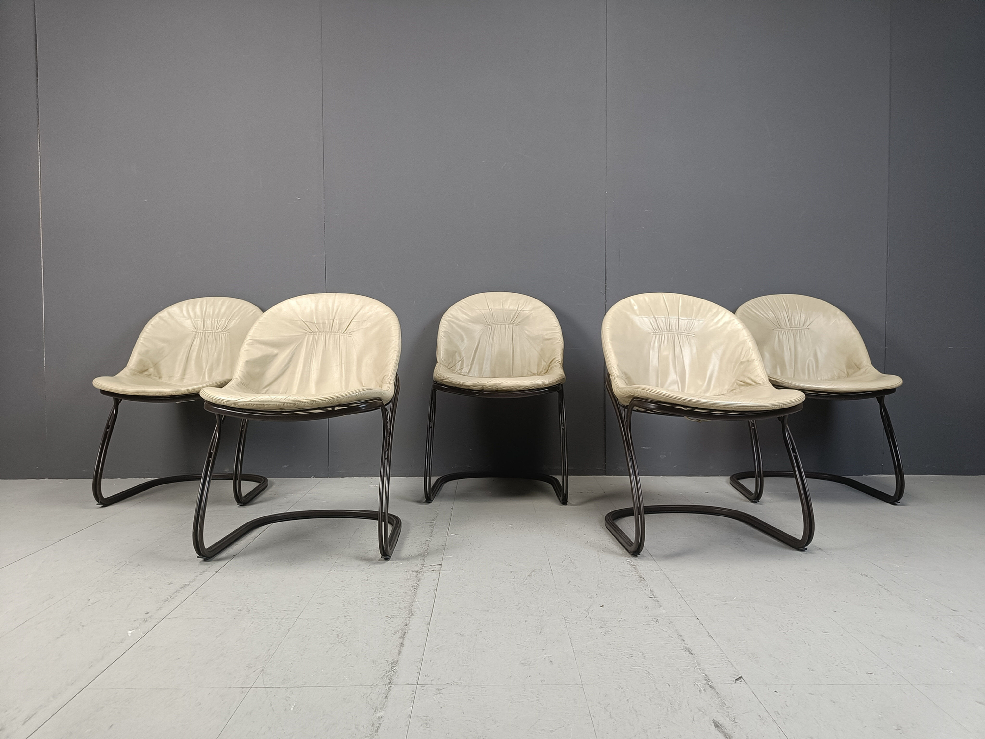 Vintage Pascale dining chairs by Gastone Rinaldi for Rima, 1970s