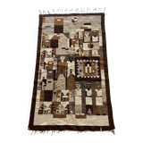 Tapis en  laine tons naturels