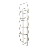 Vintage stainless steel wall vinyl rack