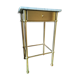 Table d'appoint en laiton et marbre