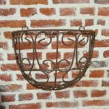 Wrought iron wall planter