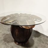 Vingtage bamboo dining table, 1970s