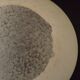 French vintage white Clichy glass ball-shaped replacement shade for lamps.