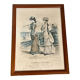 Framed antique print "Le moniteur de la Mode"