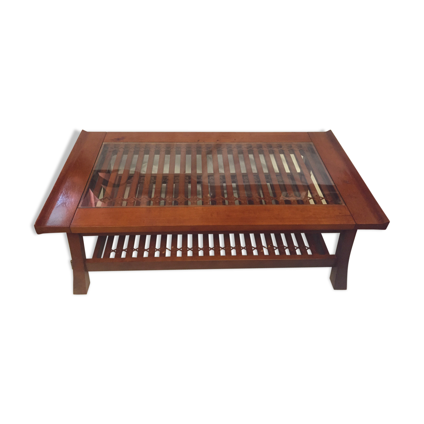 Exotic wooden Asian style coffee table