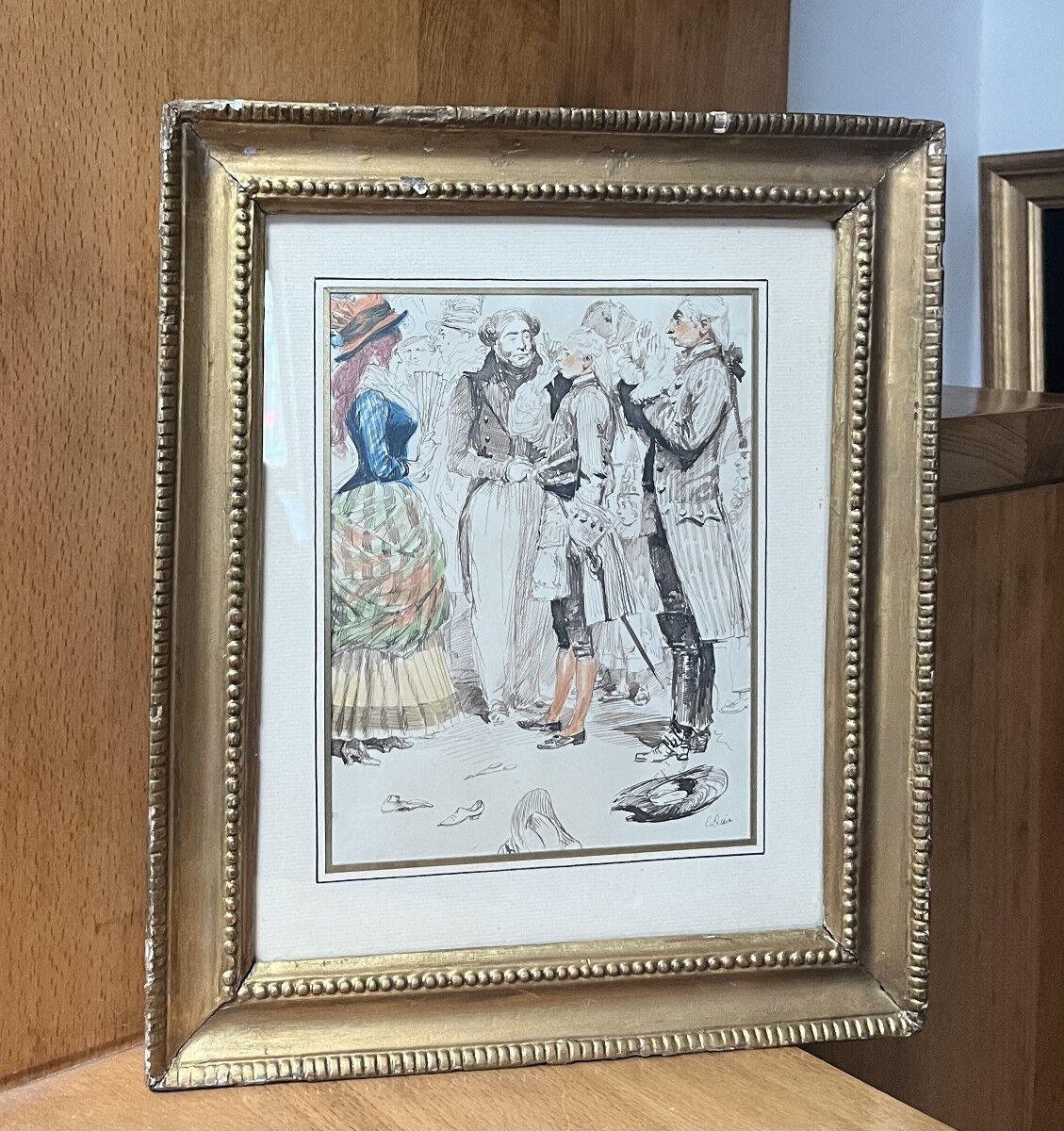 Edouard Detaille (1848-1912) Scène De Carnaval, Aquarelle Signée