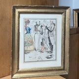 Edouard Detaille (1848-1912) Scène De Carnaval, Aquarelle Signée