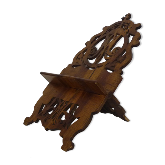 Lutrin porte-Bible église en bois de noyer XIXème