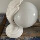 Set of two white ceramic hand sconces