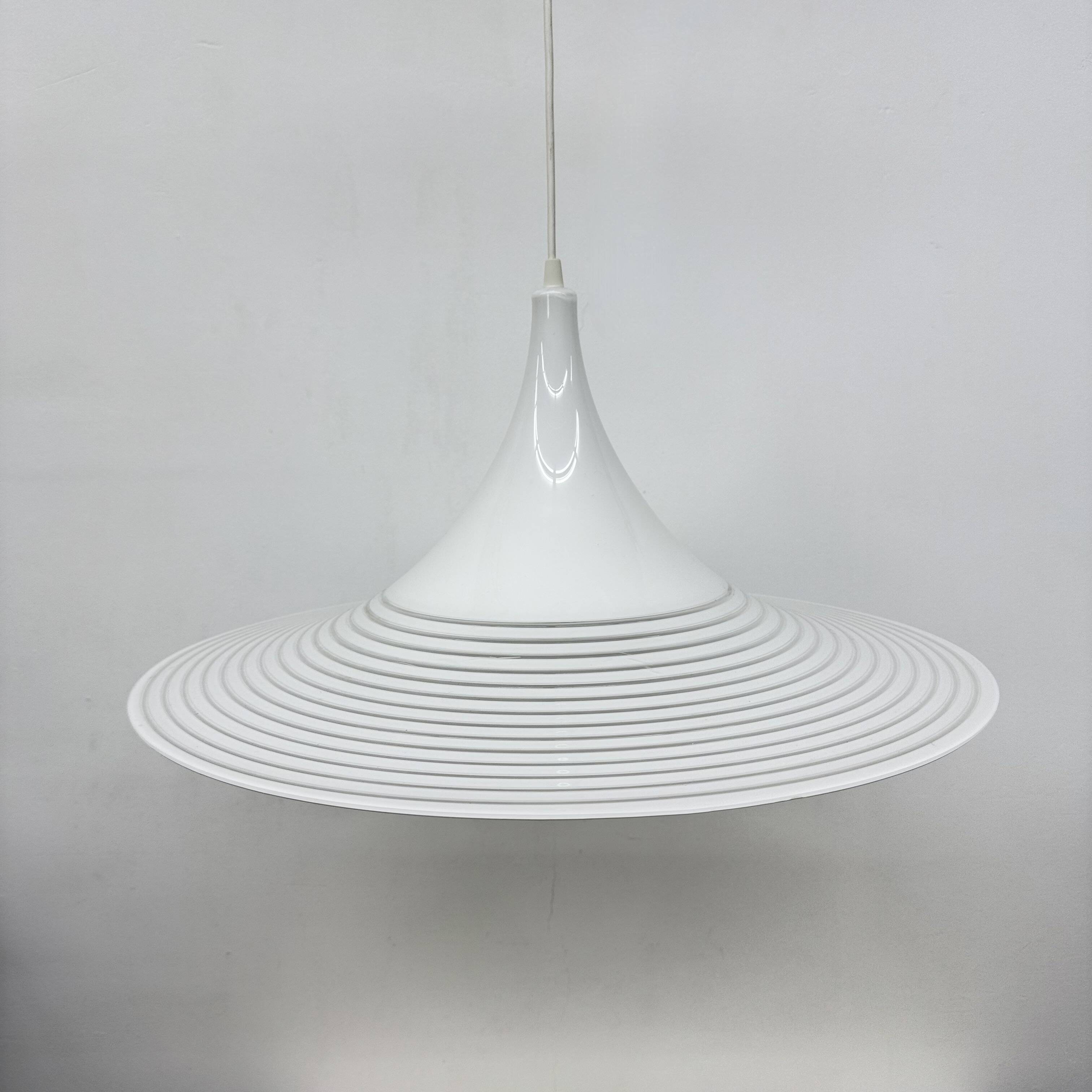 Vintage lucite hanging lamp By Meblo Guzzini, 1980’s