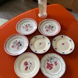 Mismatched dessert plates