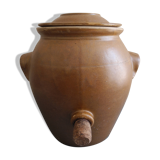 large antique vinegar cruet glazed stoneware old french stoneware vinegar cruet