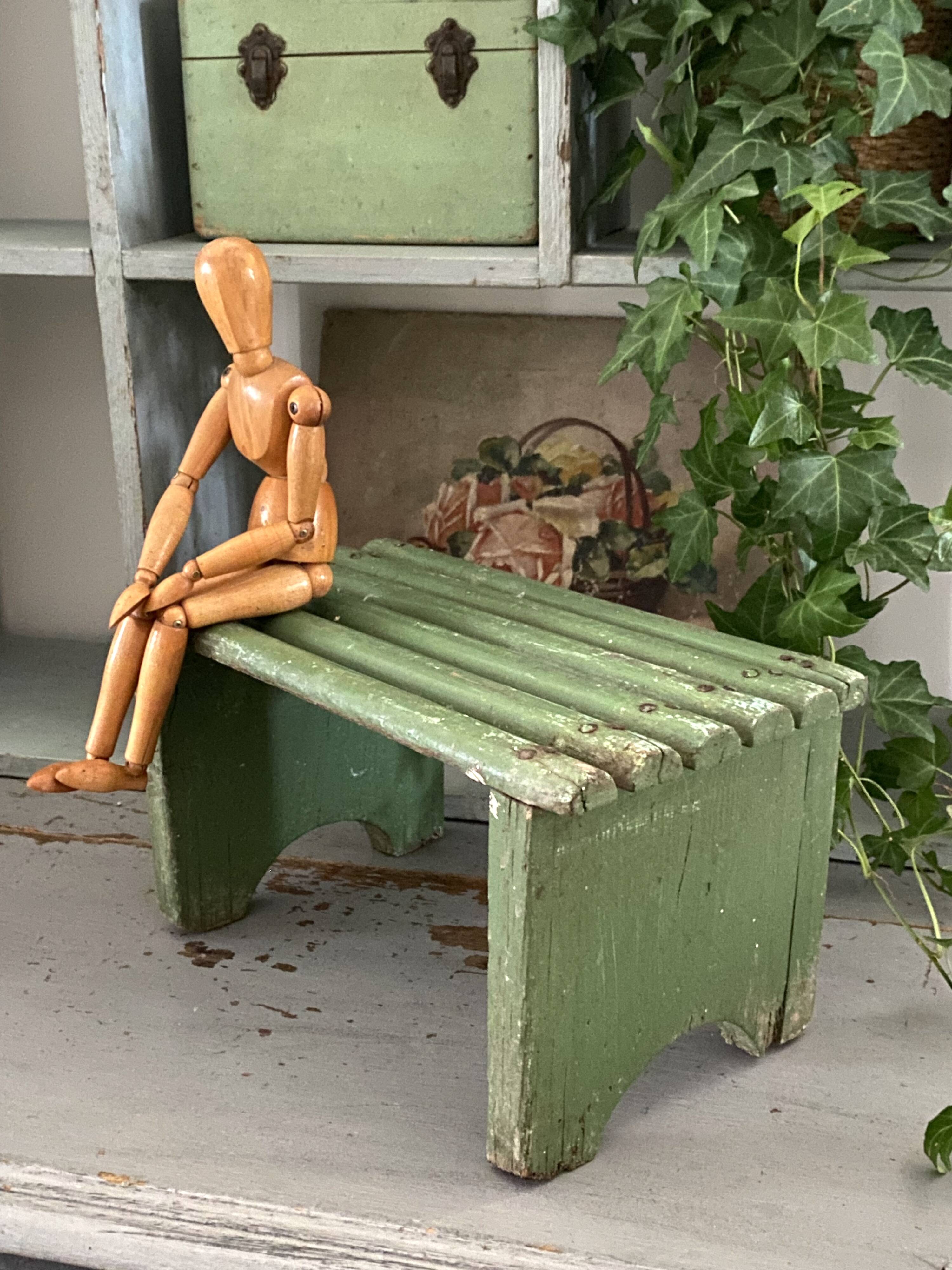 Small Wabi Sabi wooden bench