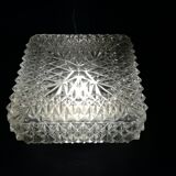 Cast glass square ceiling 21x21cm