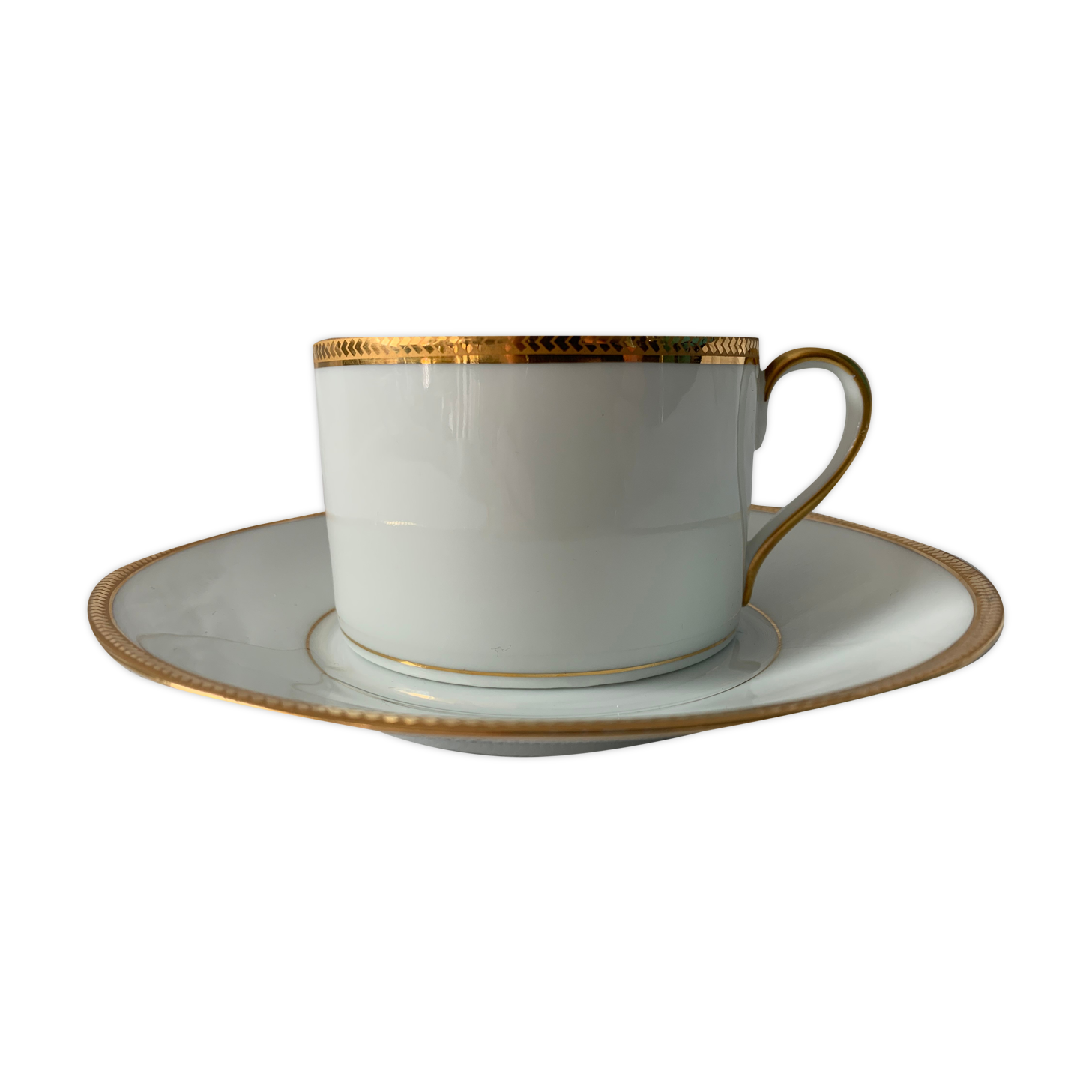 Jammet Seignolles Limoges porcelain and gold cup