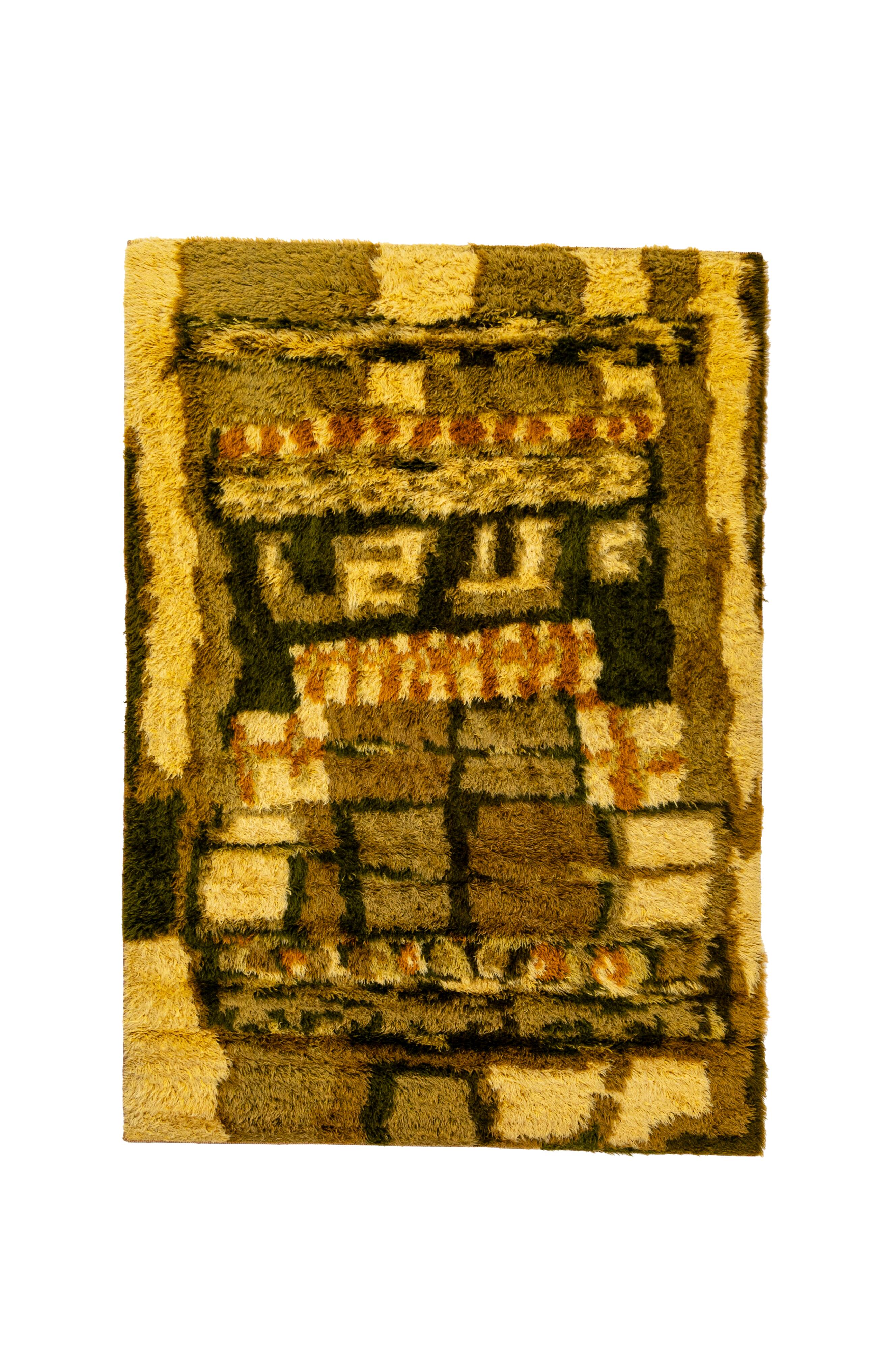 Vintage Scandinavian Style Rya Rug, 1970s