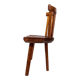 Swedish folk art chair from the 19th century with highly decorative forms.