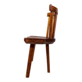 Swedish folk art chair from the 19th century with highly decorative forms.