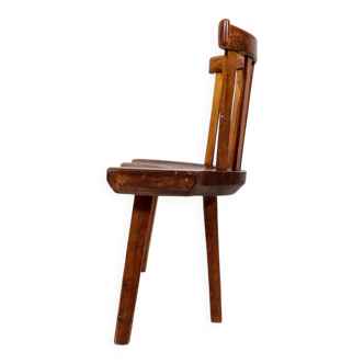 Swedish folk art chair from the 19th century with highly decorative forms.