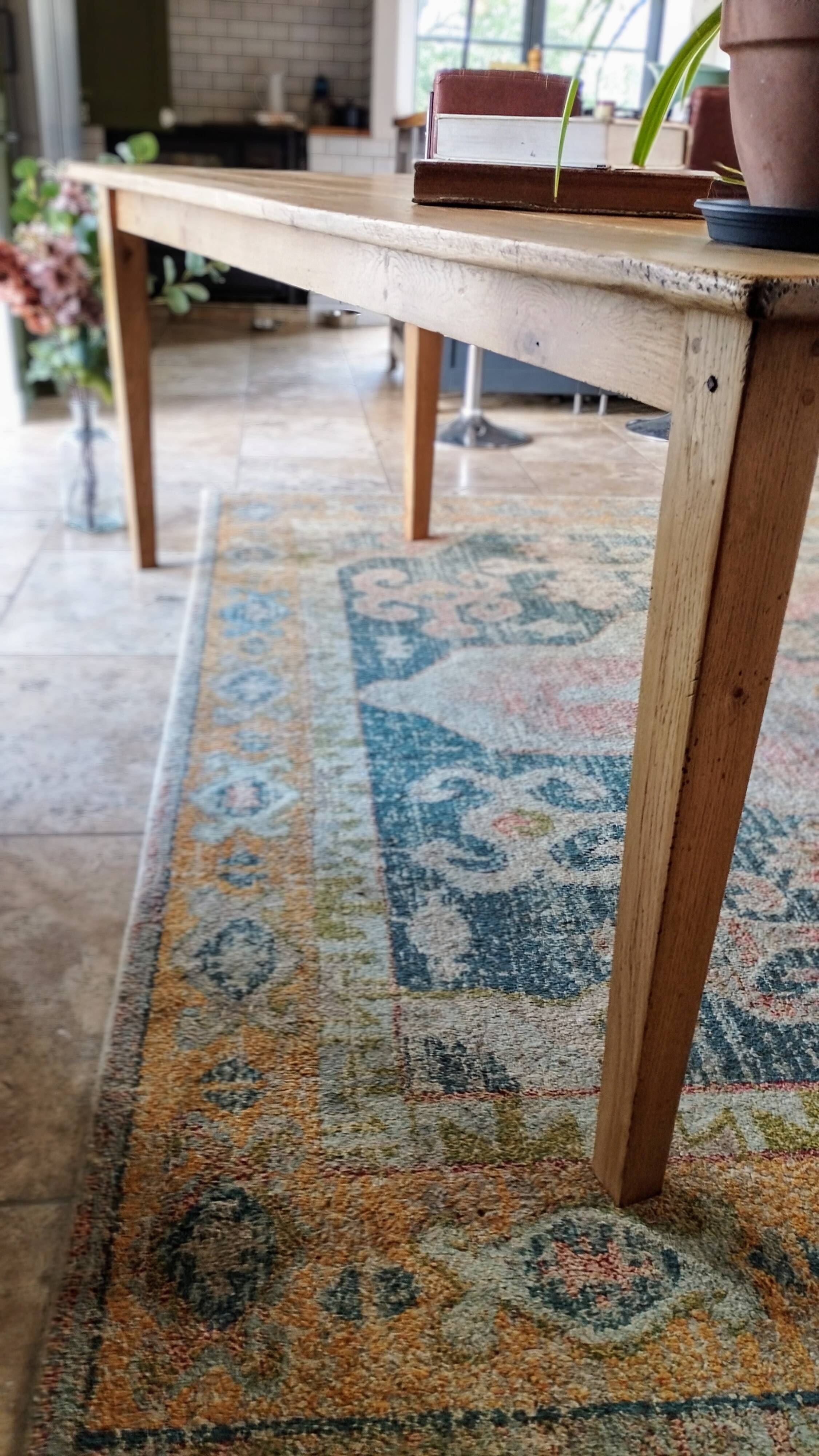 Farmhouse table 200 x 80 light oak