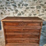 Antique French pine chest of drawers, early 1900s