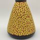Ray Camart yellow and black ceramic vase