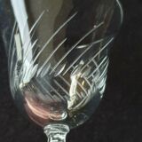 Lot de 5 verres en verre ciselé