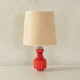 70s Table Lamp with Glass Base