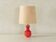 Lampe de table des années 70 avec base en verre