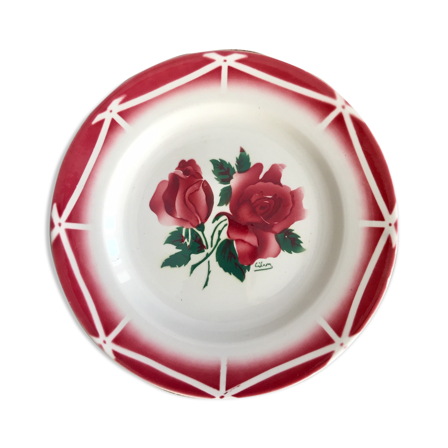 Assiettes a dessert cibon Digoin Sarreguemines