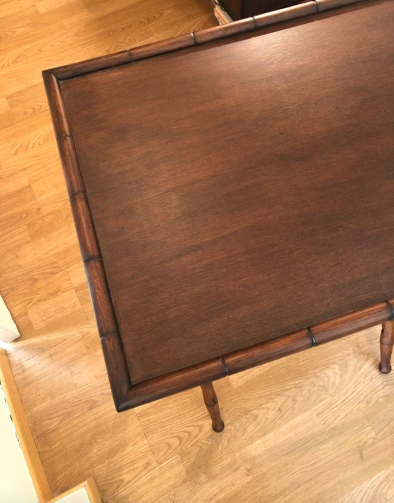 Vintage early 20th century bamboo folding table