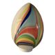 Lampe de table œuf blanc avec décor multicolore par Simoeng
