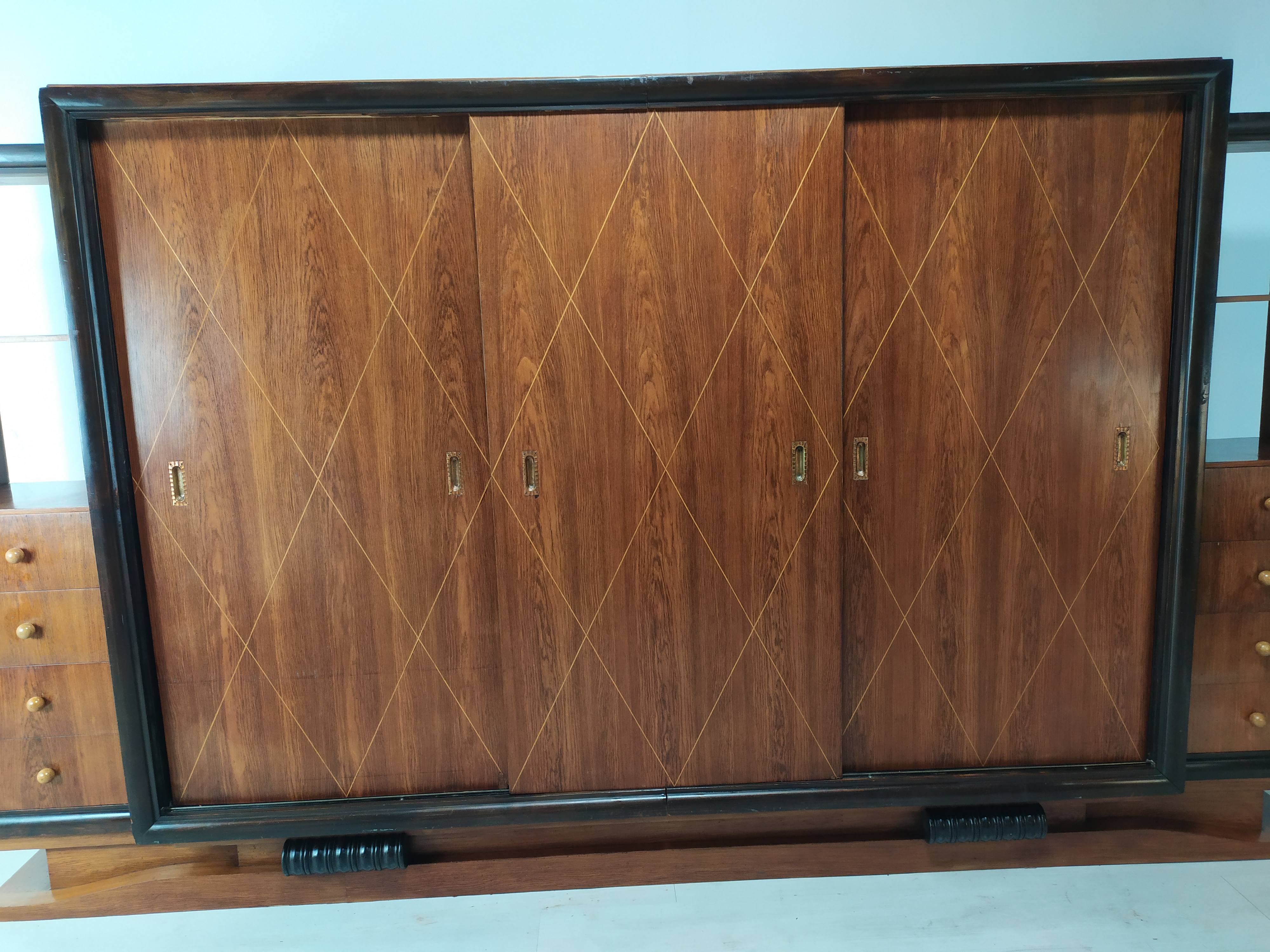 Art Deco library cabinet