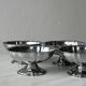 Set of 5 vintage silver-plated ice cream cups