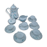 Kahla porcelain coffee service made in GDR blue flower pattern