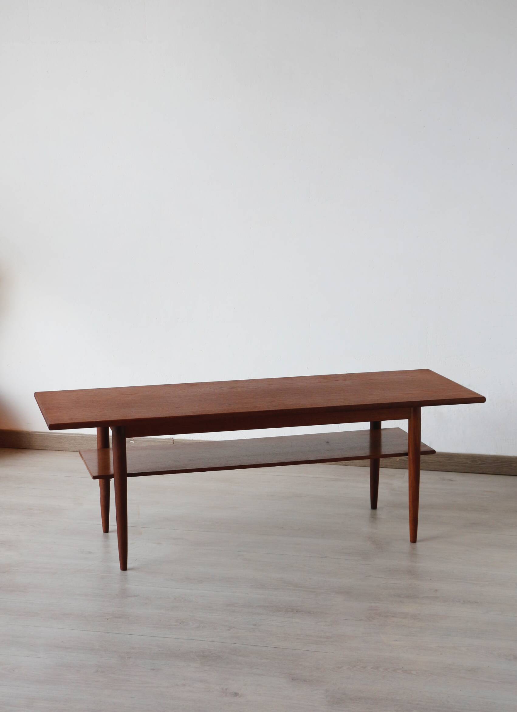 Vintage Scandinavian teak coffee table (Denmark, 1960s)