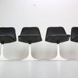 Scandinavian Modern Set Of 4 Dinning Chairs By Börje Johanson Vinga, Sweden 1970