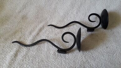 Wrought iron wall moves, set of 2