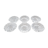 Set of glass candle holders