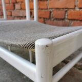 Ensemble de 3 chaises vintage stol kamnik en bois blanc : design scandinave des années 1970