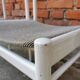 Set of 3 vintage stol kamnik white wooden chair: 1970s scandinavian design