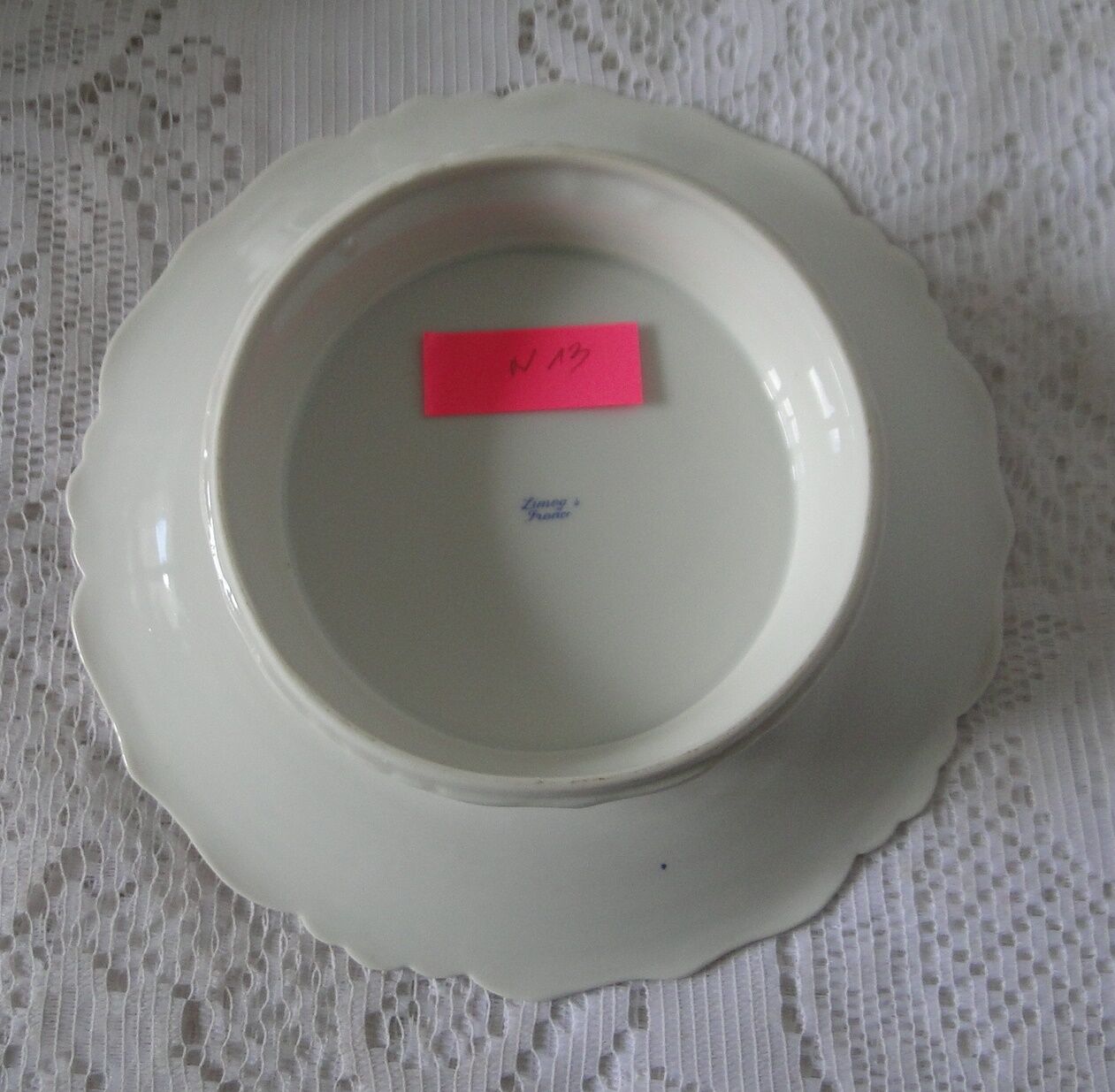 Limoges porcelain footed cup